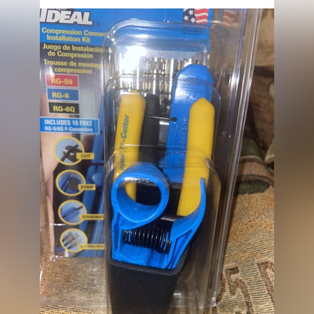 IDEAL 33-622t Compression Connector Installation Kit w/ Data T-Cutter NEW - Picture 9 of 12
